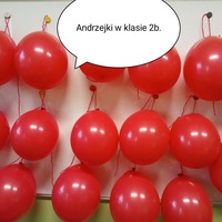 Andrzejkowa zabawa klasy 2b.