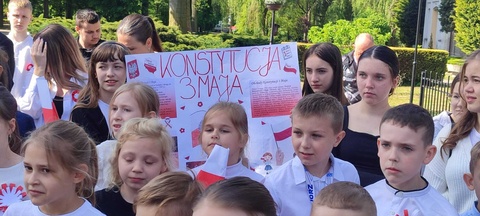 Obchody 3 maja w naszej szkole.