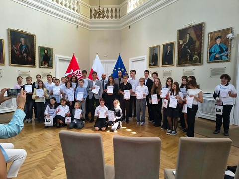 Wręczenie nagród za Gminny Konkurs Matematyczny
